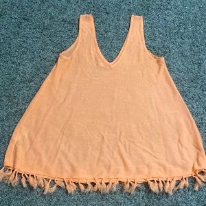 Light orange Indy tassel tank